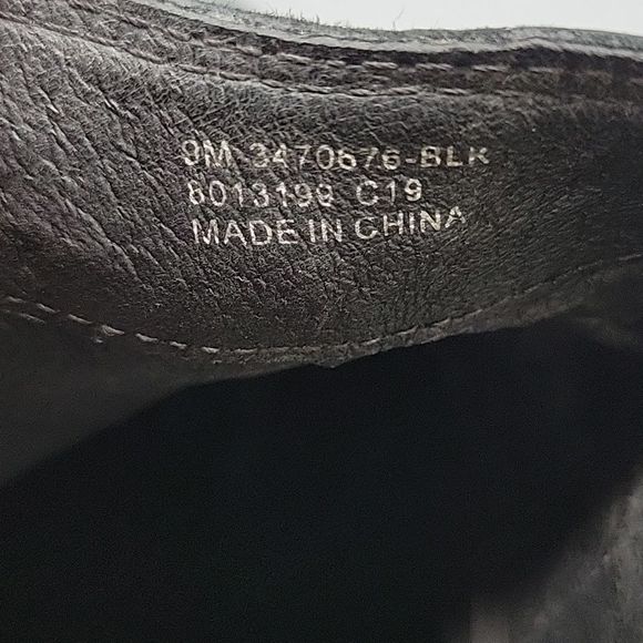 Frye boots Reina cut out 9 black leather heel shoes western Nubuck ankle bootie - Picture 11 of 11